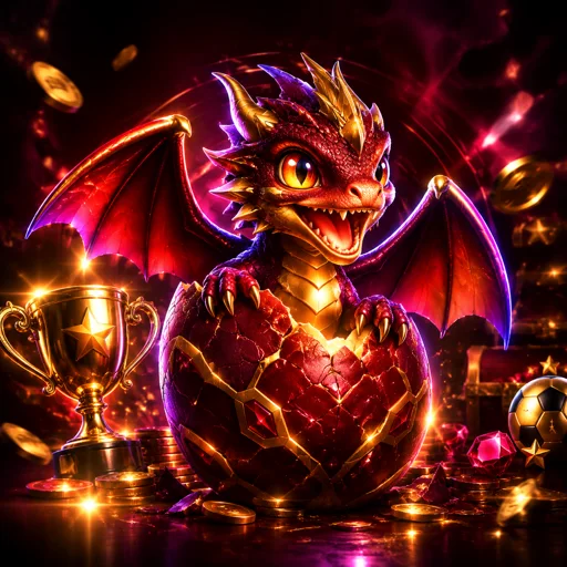 Tela do caça-níquel Dragon Hatch com dragões e ovos em cascata