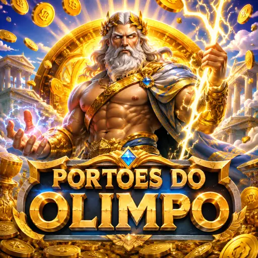 Zeus lançando raios sobre os portões do Olimpo na tela do slot Gates of Olympus com orbes multiplicadoras