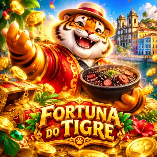 Tela do slot Fortune Tiger com símbolo curinga do tigre em destaque